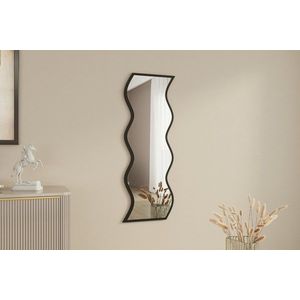Oglinda decorativa, Siam, Safi, 40x120x2 cm, MDF , Alb/Negru imagine