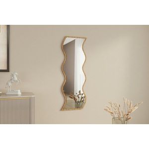 Oglinda decorativa, Siam, Safi, 40x120x2 cm, MDF , Alb / Natural imagine