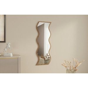 Oglinda decorativa, Siam, Safi, 40x120x2 cm, MDF , Alb/Maro imagine
