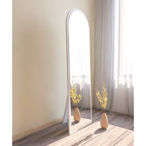 Oglinda decorativa, Siam, Emma, 50x160x2 cm, MDF , Alb imagine