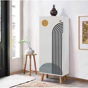 Pantofar, Vella, Vegas, 50x135x38 cm, PAL, Alb imagine