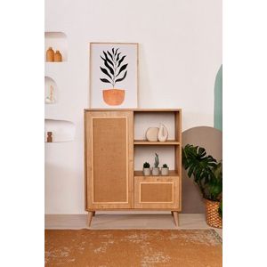 Dulap multifunctional, Wolina, Jüt Multi, 40x90x110 cm, Lemn, Stejar imagine