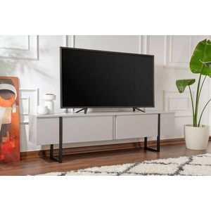 Comoda TV, Nordure, Serenity, 180x50x29 cm, PAL, Gri/Negru imagine