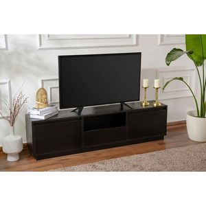 Comoda TV, Nordure, Vanguard, 160x42x29 cm, PAL, Negru imagine