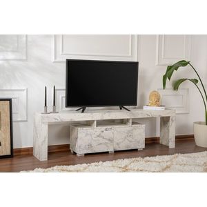 Comoda TV, Nordure, Enclave, 180x50x31 cm, PAL, Marmura Freesia imagine