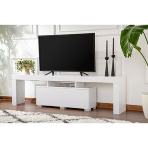 Comoda TV, Nordure, Enclave, 180x50x31 cm, PAL, Alb natural imagine