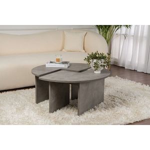 Masuta de cafea, Nordure, Moira, 90x41 cm, PAL, Gri beton imagine