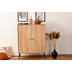 Bufet, Wolina, Calvin, 90x105x41 cm, Corp: PAL 100% MELAMINAT, Stejar imagine