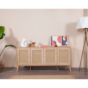 Consola, Wolina, Calvin, 80x180x41 cm, Corp: PAL 100% MELAMINAT, Stejar imagine