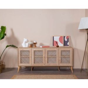 Consola, Wolina, Goose, 80x180x41 cm, Corp: PAL 100% MELAMINAT, Stejar imagine