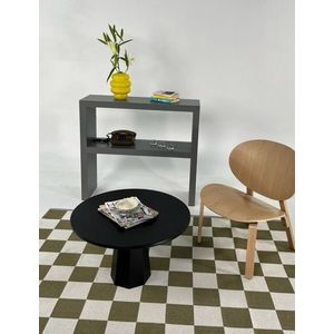 Masuta de cafea, Rotexa, Lilyum 42, 69x42x69 cm, MDF , Negru imagine