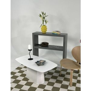 Masuta de cafea, Rotexa, Lilyum Large, 100x42x54 cm, MDF , Alb imagine
