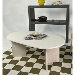Masuta de cafea, Rotexa, Leo Large, 110x42x60 cm, MDF , Crem imagine