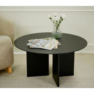 Masuta de cafea, Rotexa, Leo 42, 80x42x80 cm, MDF , Negru imagine