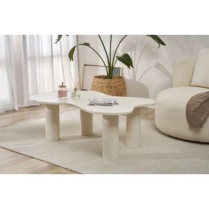 Set masute de cafea, Rotexa, Bloom, MDF , Crem imagine