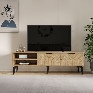 Comoda TV, Odessa, Regina, 160x50x29 cm, PAL, Maro imagine