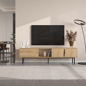 Comoda TV, Odessa, Ramsey, 180x50x29 cm, PAL, Maro imagine