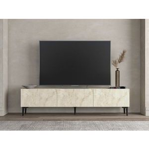 Comoda TV, Odessa, Oscar, 180x45x31 cm, PAL, Travertin imagine