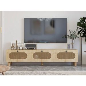 Comoda TV, Odessa, Elena, 180x42 cm, PAL, Stejar Safir / Ratan imagine