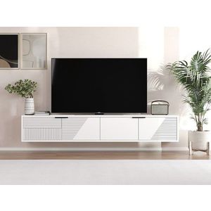 Comoda TV, Odessa, Parla, 180x30x30 cm, PAL, Alb imagine