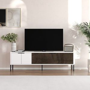 Comoda TV, Odessa, Noah, 150x45x30 cm, PAL, Alb/Maro imagine