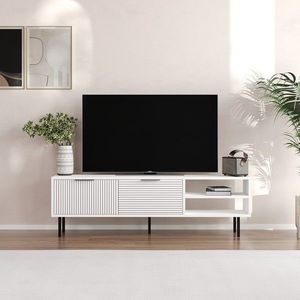 Comoda TV, Odessa, Venus, 150x45x30 cm, PAL, Alb imagine