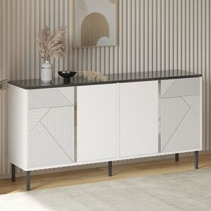 Consola, Odessa, Dora, 150x75x36 cm, PAL, Alb / Regal imagine
