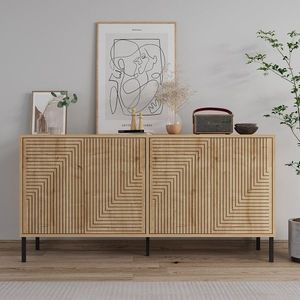 Consola, Odessa, Evolet, 150x75x36 cm, PAL, Maro imagine