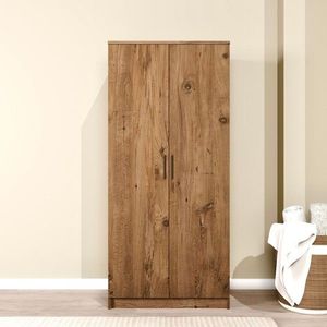 Dulap pentru haine, Miwood, Kardelen 1600-122, 80x180x51 cm, PAL, Maro imagine