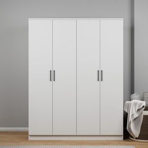 Dulap pentru haine, Miwood, Kardelen 1600-99, 140x180x51 cm, PAL, Alb imagine