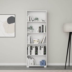 Corp biblioteca, Miwood, Lucas 1600-110, 64x182x25 cm, PAL, Alb imagine