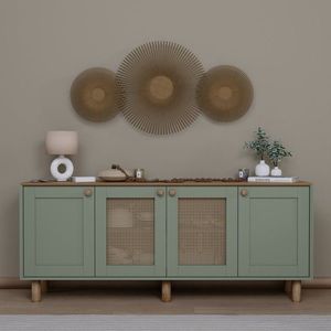 Consola, Miwood, Bohemian 1600-147, 180x75x40 cm, PAL, Verde imagine