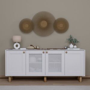 Consola, Miwood, Bohemian 1600-146, 180x75x40 cm, PAL, Alb imagine