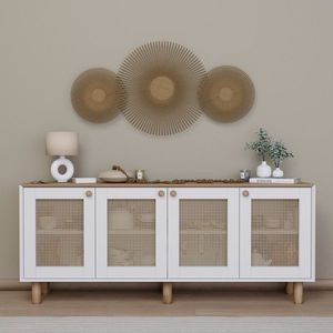 Consola, Miwood, Bohemian 1600-133, 180x75x40 cm, PAL, Nuc deschis imagine