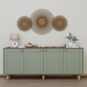 Consola, Miwood, Bohemian 1600-82, 180x75x40 cm, PAL, Verde imagine