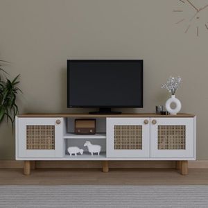 Comoda TV, Miwood, Bohemian 1600-143, 160x56x40 cm, PAL, Stejar imagine