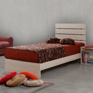 Pat de o persoană, Comforty, Fuga 100, 105x100x205 cm, PAL, Stejar imagine
