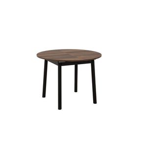 Masa extensibila, Vella, Oliver, 100x75x100 cm, PAL, Nuc / Negru imagine