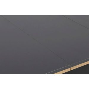 Masa extensibila, Nmobb, Star, PAL, Antracit / Aur / Negru imagine
