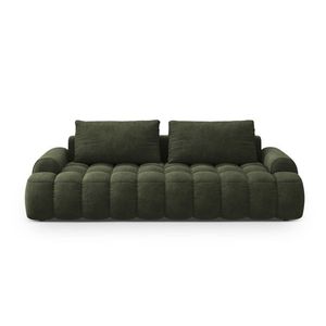 Canapea extensibila 4 locuri, Linz, Cosmopolitan Design, 250x100x84 cm, catifea, verde imagine