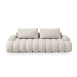 Canapea extensibila 4 locuri, Linz, Cosmopolitan Design, 250x100x84 cm, tesatura structurata, bej imagine