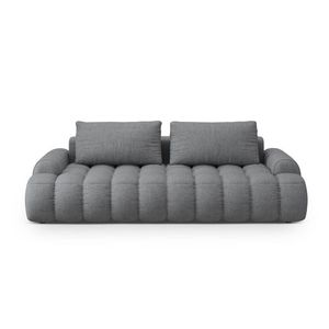 Canapea extensibila 4 locuri, Linz, Cosmopolitan Design, 250x100x84 cm, tesatura structurata, gri imagine