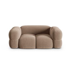 Canapea 2 locuri, Loretto, Cosmopolitan Design, 180x100x68 cm, catifea, bej inchis imagine