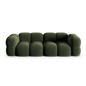 Canapea 4 locuri, Loretto, Cosmopolitan Design, 250x100x68 cm, catifea, verde imagine