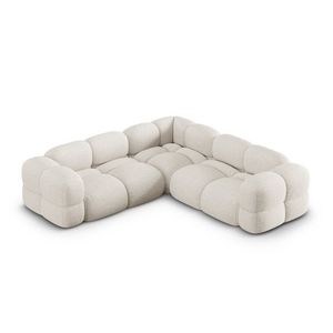 Coltar simetric 4 locuri, Loretto, Cosmopolitan Design, 250x250x68 cm, tesatura structurata, bej imagine