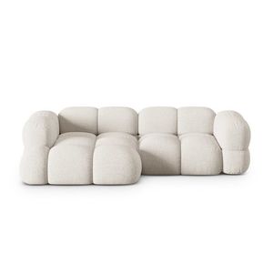 Coltar stanga 3 locuri, Loretto, Cosmopolitan Design, 250x147x68 cm, tesatura structurata, bej imagine