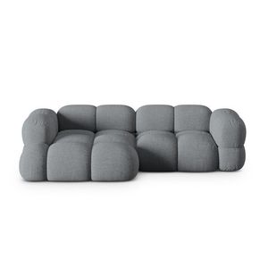 Coltar stanga 3 locuri, Loretto, Cosmopolitan Design, 250x147x68 cm, tesatura structurata, gri imagine