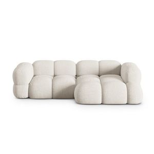 Coltar dreapta 3 locuri, Loretto, Cosmopolitan Design, 250x147x68 cm, tesatura structurata, bej imagine