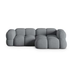 Coltar dreapta 3 locuri, Loretto, Cosmopolitan Design, 250x147x68 cm, tesatura structurata, gri imagine