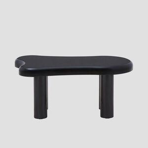 Masuta de cafea Alto, Homla, 100x60x45 cm, MDF, negru lucios imagine